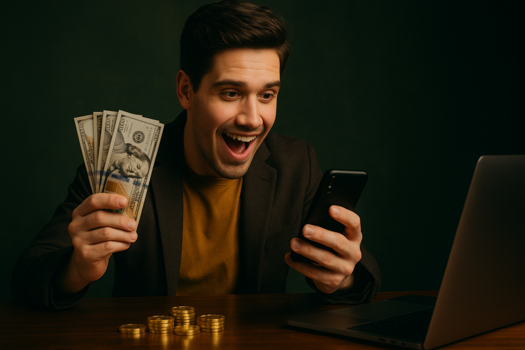 Win money mini casino games in a single session with 96% RTP and £4 loss
